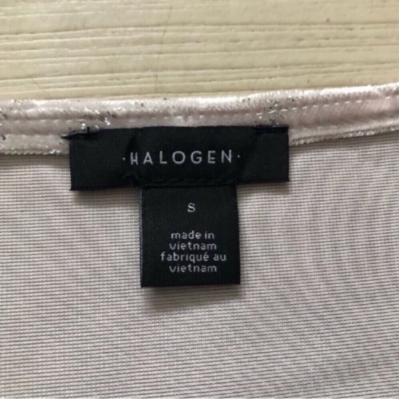 Balloon Sleeve Champagne Glitter Blouse - Picture 8 of 9